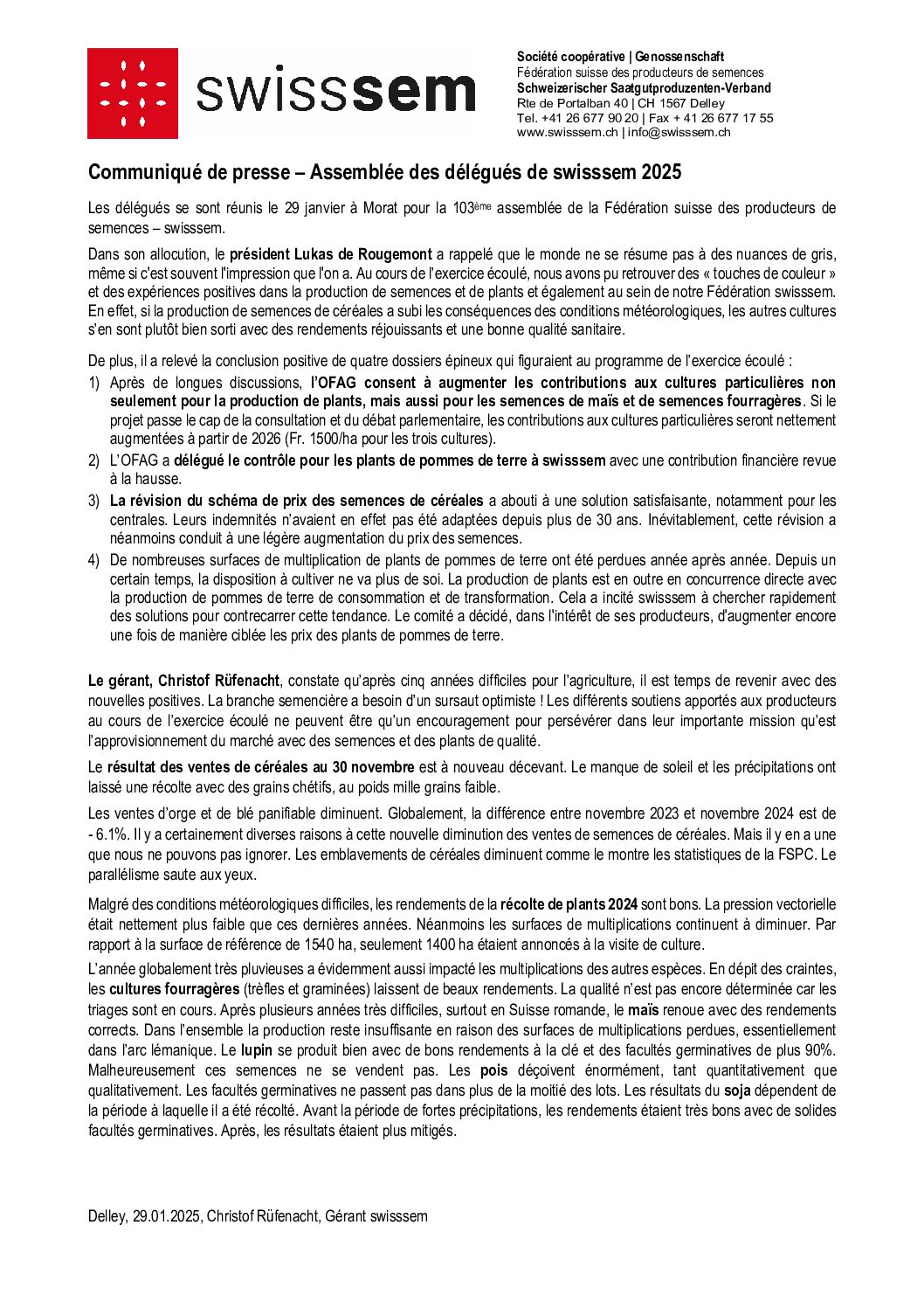 Communiqué de presse 2025-fr